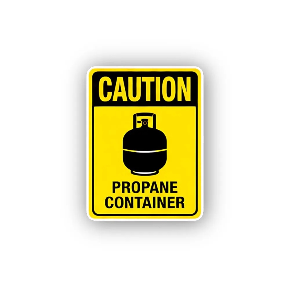 Propane Container Caution