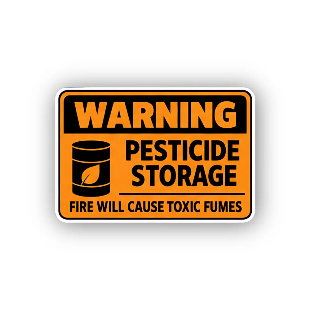 Warning Pesticide Storage