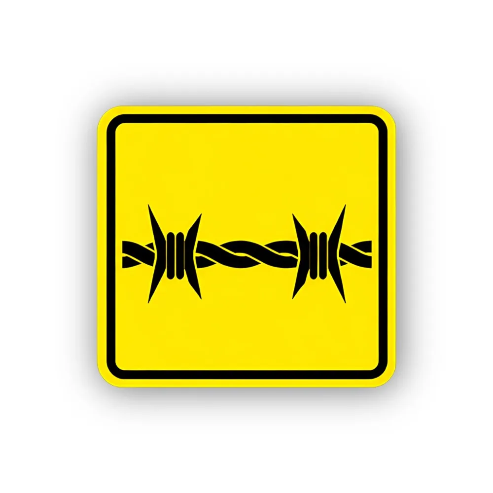 Barbed Wire Hazard