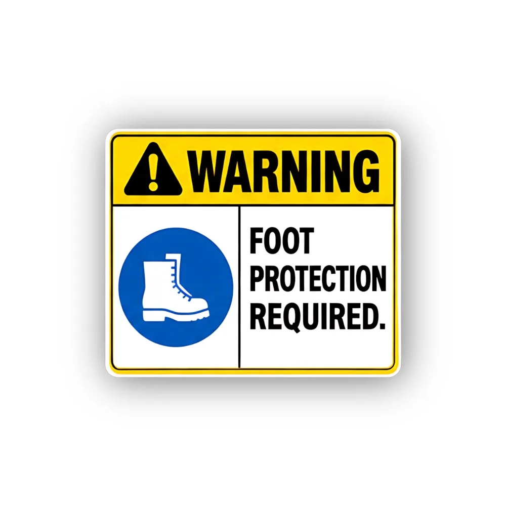 Foot Protection Mandatory