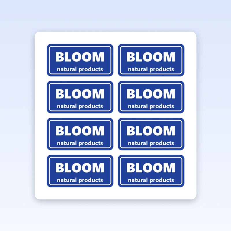 Custom Rectangle Product Labels